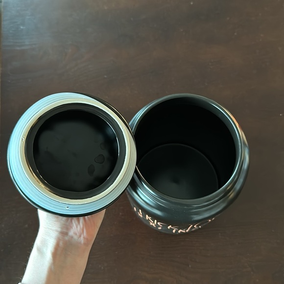 Rae Dunn “Trick For Dog Treats” Cookie Jar - Picture 2 of 3